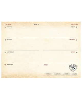 Władca Pierścieni - kalendarz książkowy A5 2026