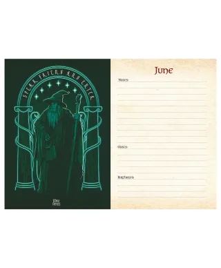 Władca Pierścieni - kalendarz książkowy A5 2026