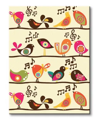 Singing Birds - Obraz na płótnie