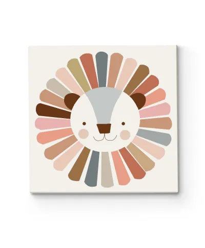 Happy Lion - obraz na płótnie