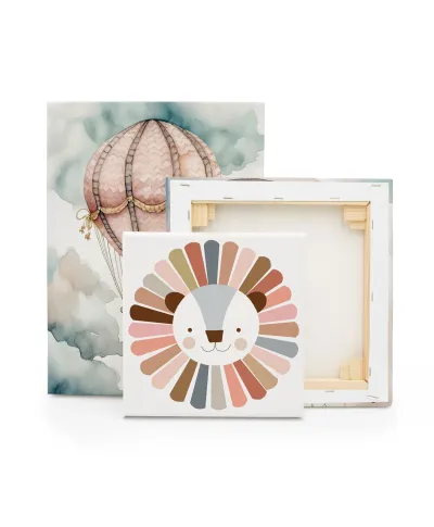 Happy Lion - obraz na płótnie