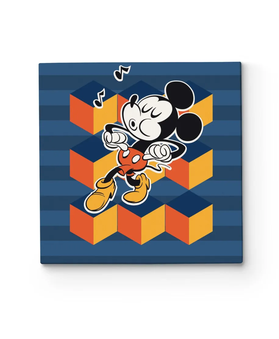 Mickey Mouse Whistlin - obraz na płótnie