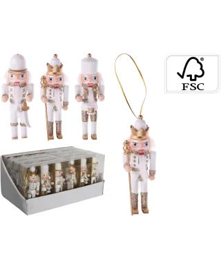 Zawieszka dziadek do orzechów 12cm zest