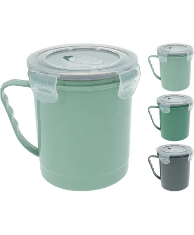KUBEK DO MIKROFALI 600ML 3ASS CLR