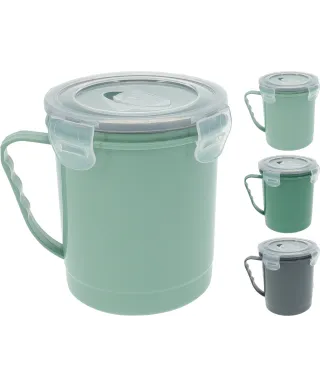 KUBEK DO MIKROFALI 600ML 3ASS CLR