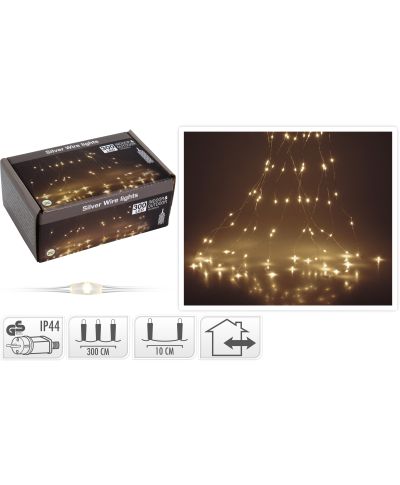 Łańcuch świetlny 300LED WW ADAPTERciepły