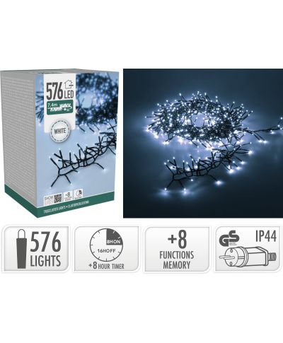 Łańcuch świetlny 576LED BIAŁY