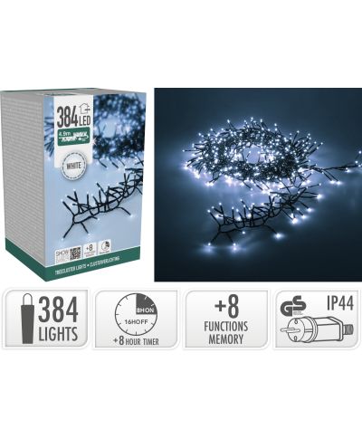 Łańcuch świetlny 384LED BIAŁY