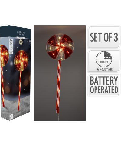 Komple 3 lampek LIZAK 62CM