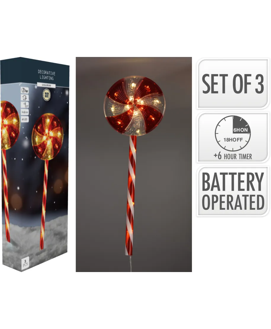 Komple 3 lampek LIZAK 62CM