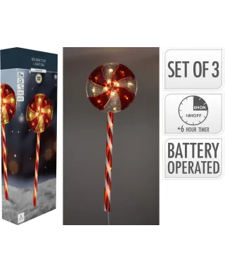 Komple 3 lampek LIZAK 62CM