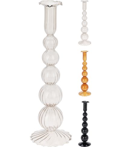 ŚWIECZNIK SWIRL 8X29CM 3kolory