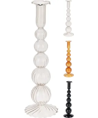 ŚWIECZNIK SWIRL 8X29CM 3kolory