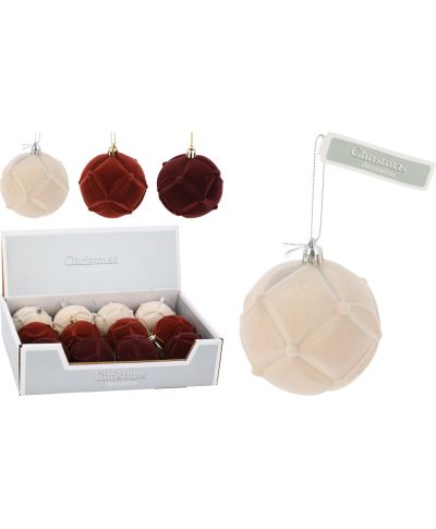 Bombka świąteczna 80mm stado 3ass KL