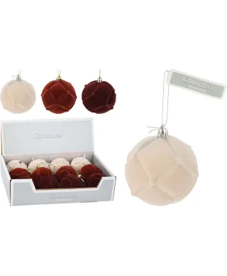 Bombka świąteczna 80mm stado 3ass KL