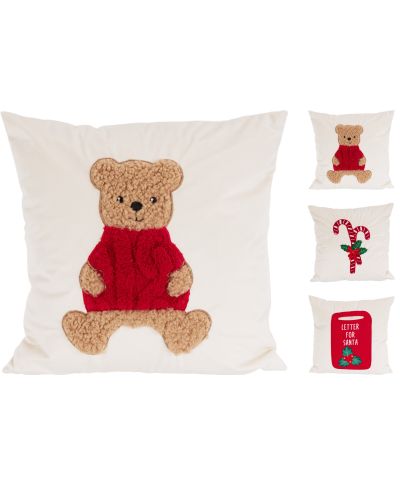 Poduszka 40X40CM WELUR 3ASS