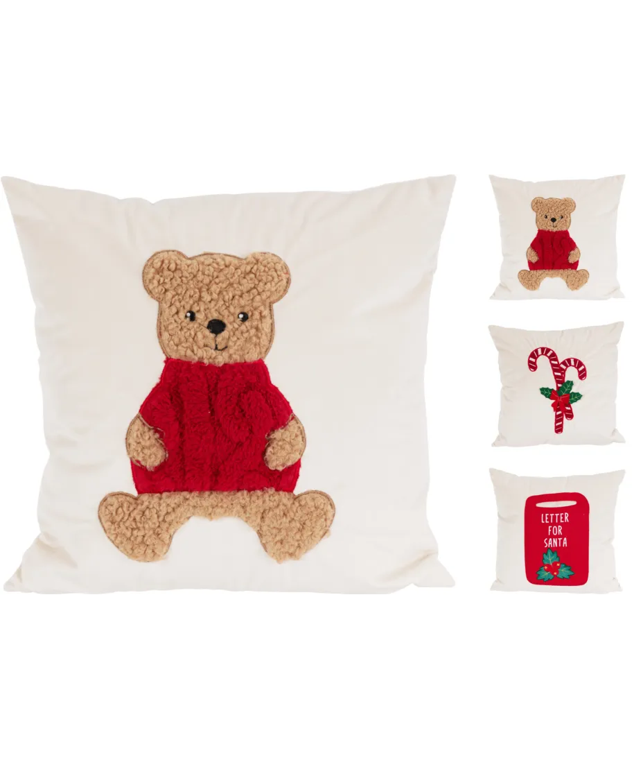 Poduszka 40X40CM WELUR 3ASS