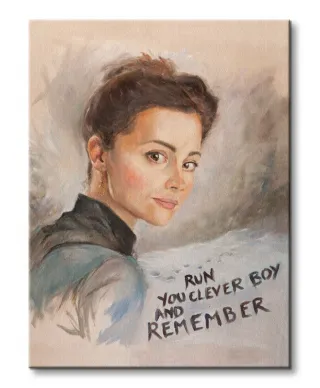 Doctor Who (Clara Painting) - Obraz na płótnie