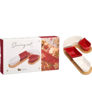 Komplet 5 miseczek w kształcie laski cukowej