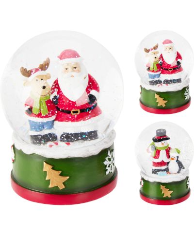 Świąteczna kula śnieżna 14CM 2ASS