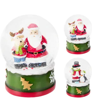 Świąteczna kula śnieżna 14CM 2ASS