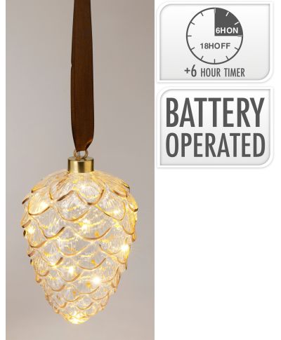 Szyszka wisząca LED 16 cm