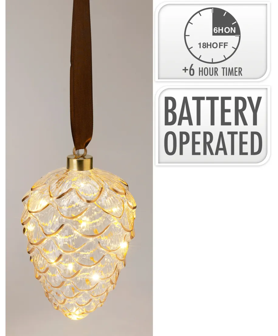 Szyszka wisząca LED 16 cm