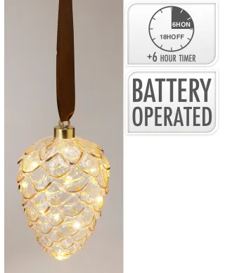 Szyszka wisząca LED 16 cm