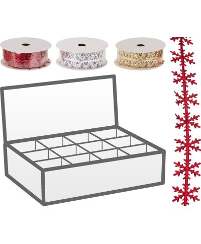 Wstążka płatek śniegu 4m 3ass CLR