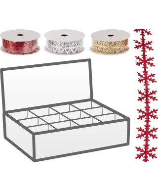 Wstążka płatek śniegu 4m 3ass CLR