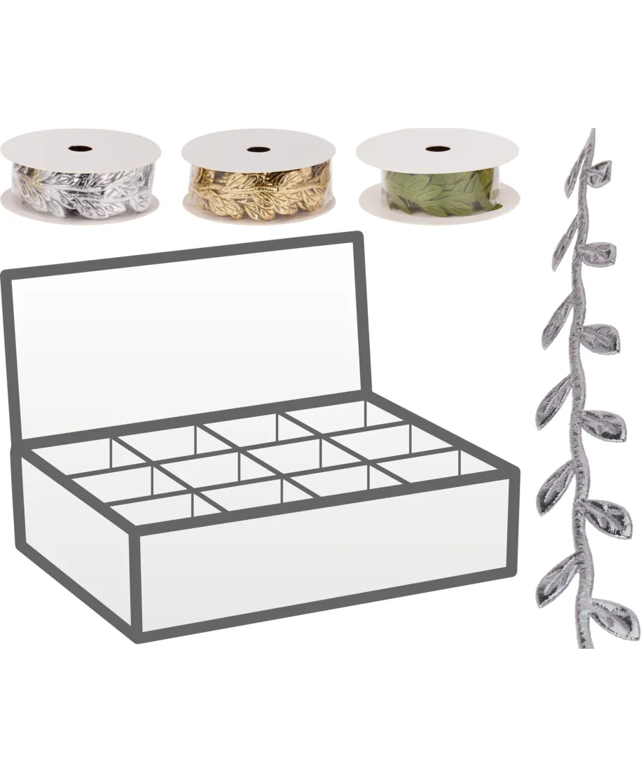 WSTĄŻKA LIŚCIASTA 4M 3 KOLORY