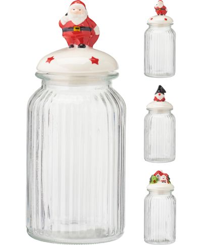 SŁOIK DO PRZECHOWYWANIA SZKLANY 1250ML 3