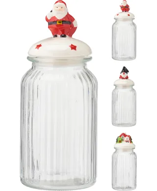 SŁOIK DO PRZECHOWYWANIA SZKLANY 1250ML 3