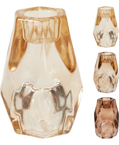 SZKLANY ŚWIECZNIK DO JADALNI