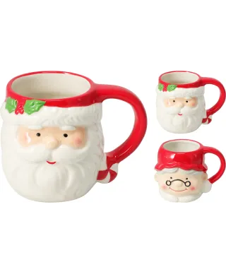 KUBEK ŚWIĘTY MIKOŁAJ 10CM 2ASS