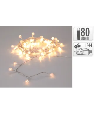 Łańcuch świetlny LED 80LED WW