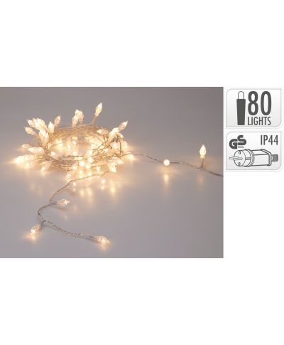 Łańcuch świetlny LED 80LED WW