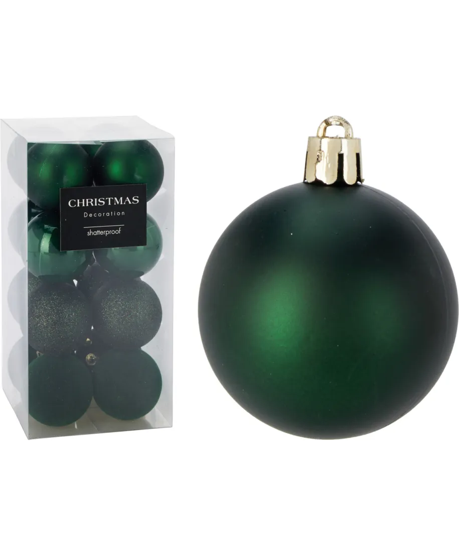 Komplet 16 bombek XMASBALL 6CM ZESTAW 16