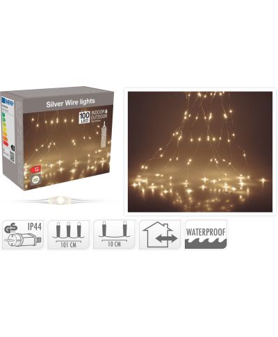 Łańcuch świetlny  100LED ADAPTER WW