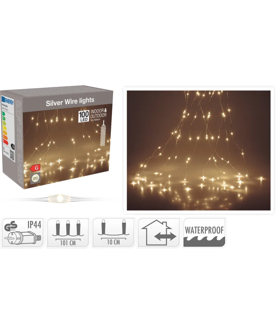 Łańcuch świetlny  100LED ADAPTER WW