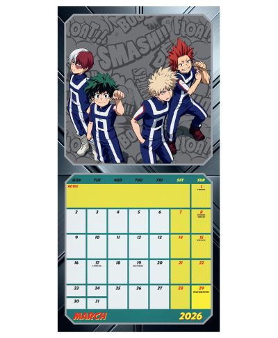 My Hero Academia - kalendarz 2026