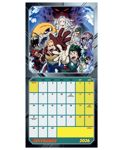 My Hero Academia - kalendarz 2026