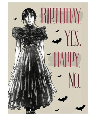 Wednesday - kartka urodzinowa