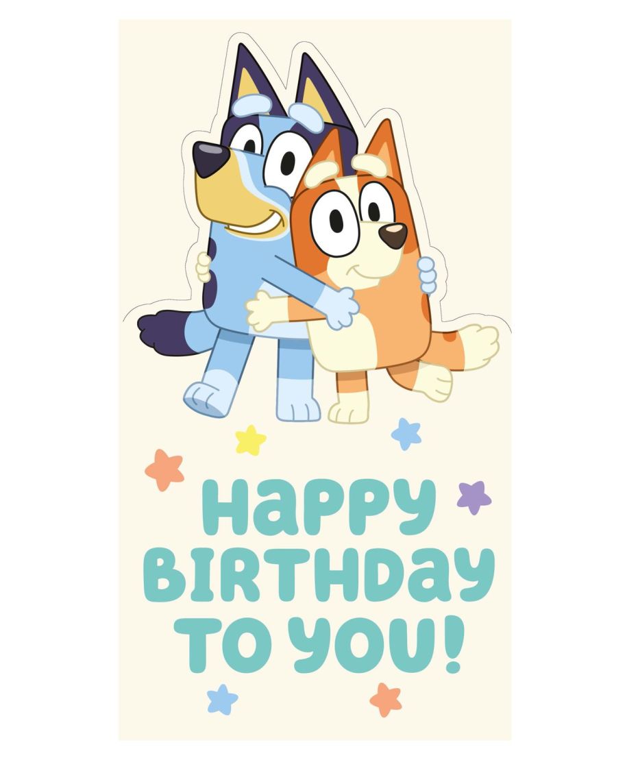 Bluey i Bingo - kartka urodzinowa