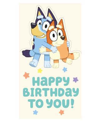 Bluey i Bingo - kartka urodzinowa