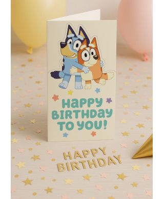 Bluey i Bingo - kartka urodzinowa