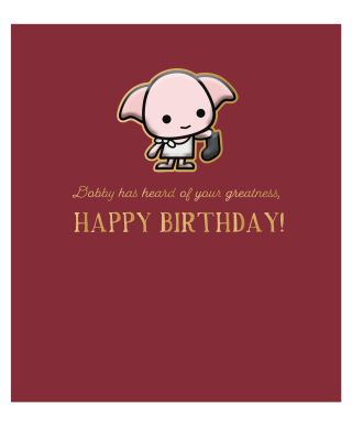 Harry Potter Zgredek - kartka urodzinowa