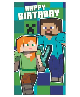 Minecraft - kartka urodzinowa