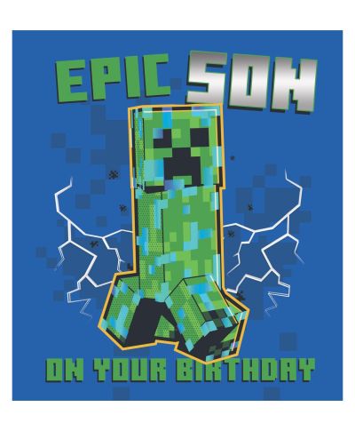 Minecraft Son - kartka urodzinowa