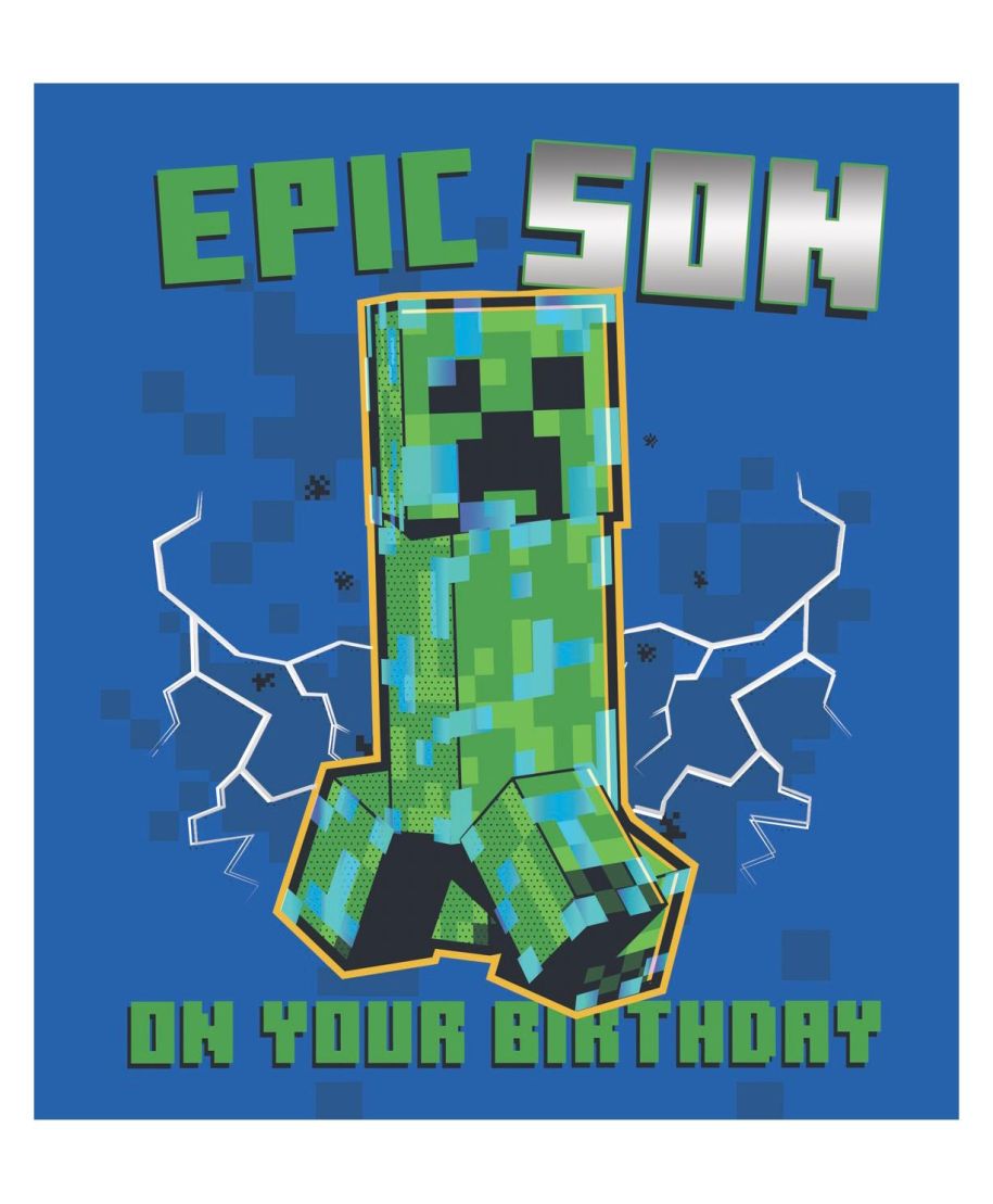 Minecraft Son - kartka urodzinowa